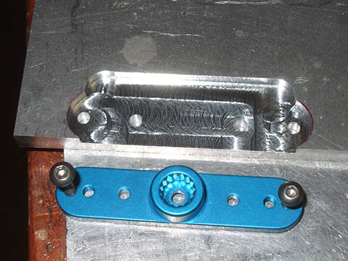 Losi 5ive T - Custom Upgrade Parts - Aluminum Duel Steering Setup w/ Hitec Servo