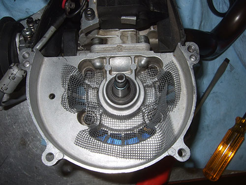 Losi 5ive T - Custom Upgrade Parts OBR O'Neill Brothers Racing Full Mod 30.5 Engine - Fly Wheel Fan cover screen mesh mod 