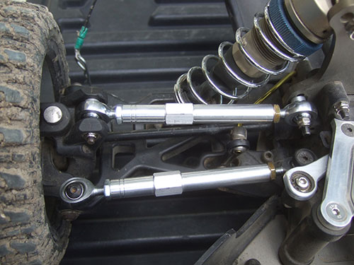 Losi 5ive T - Custom Upgrade - Custom HD aluminum camber link and turnbuckles