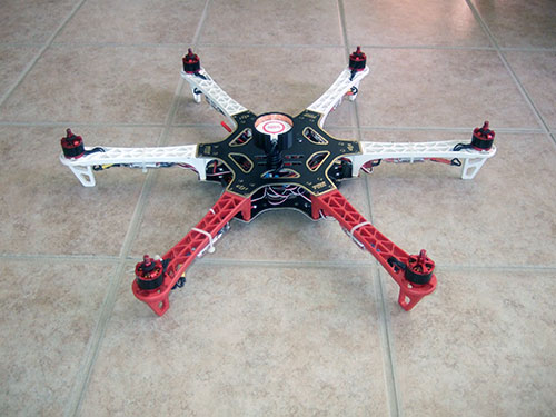 DJI F550 Flame Wheel Multirotor - The Build