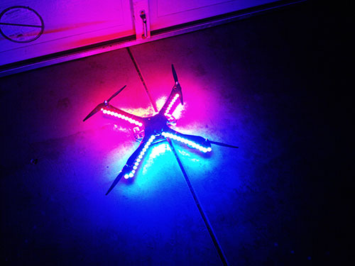 DJI F450 Flame Wheel Multirotor -  LED Lights