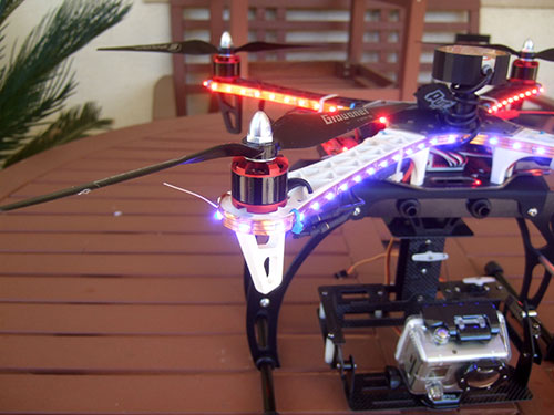 DJI F450 Flame Wheel Multirotor -  LED Lights