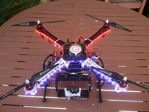 DJI F450 Flame Wheel Multirotor -  LED Lights