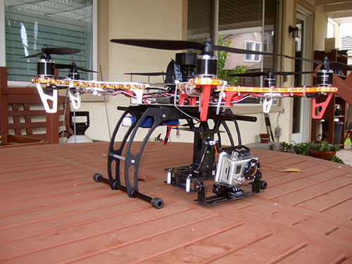 DJI F550 Flame Wheel Multirotor - T-Motor Intall & LED lights