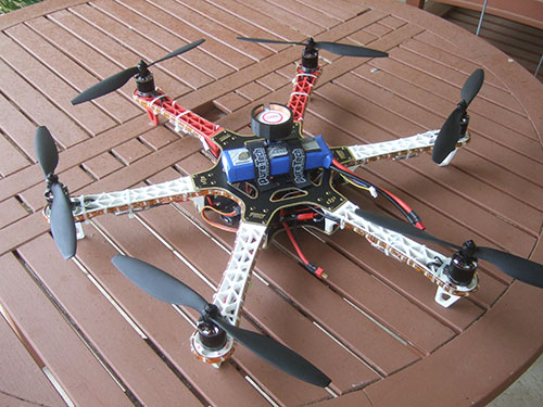 DJI F550 Flame Wheel Multirotor - T-Motor Intall & LED lights