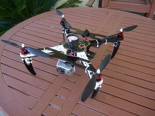 DJI F450 Flame Wheel Multirotor- Custom Camera Mount