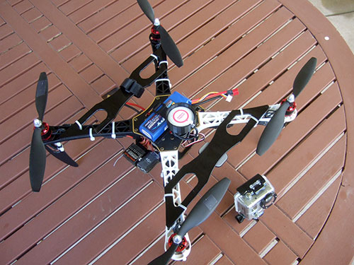 DJI F450 Flame Wheel Multirotor- Custom Camera Mount