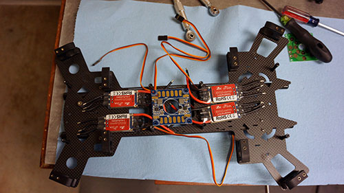 HJ-H4 Reptile Quadcopter - The Build Part 1 - Naza M v2