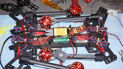 HJ-H4 Reptile Quadcopter - The Build Part 1 - Naza M v2