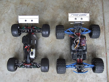 CEN Matrix TR Arena - Factory Race Edition  next to a E-Revo