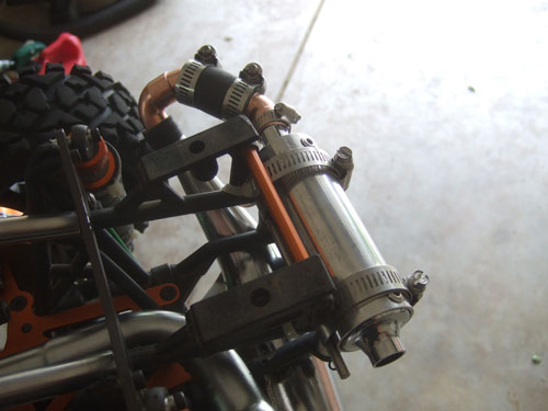 HPI Baja 5B SS - Upgrades - DDM Silencer with custom piping