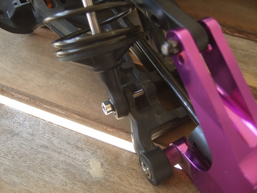 Savage 5T - At first I thought the lower shock mount would be strong enough as is. But, after talking to someone that did this same setup up, he said it will not work. Now I need to make a stronger lower shock mount similar to the Innovative-RC's design. Even if I wanted to buy the Innovative-RC kit I could not because they do not make it anymore.