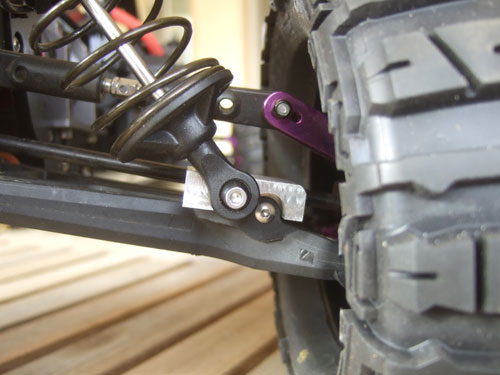 Savage 5T - Here is everything installed, with the LST harded aluminum threaded shock body with R/C Raven dual rate springs (8.9 ppi at the top and 15 ppi at the bottom)