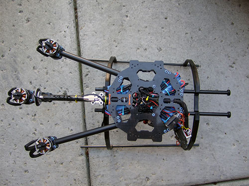 Tarot FY680 3K Pure Carbon Fiber Full Folding Hexacopter 680mm Converted to a Y6