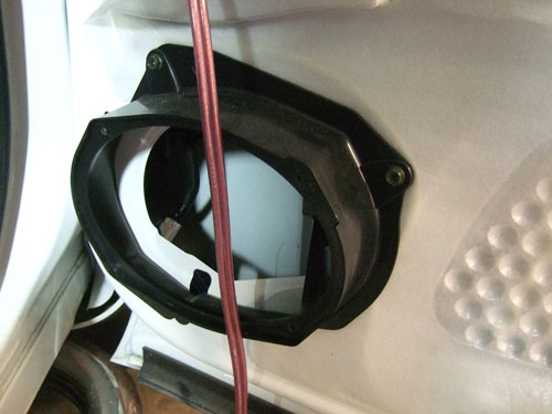 Nissan Titan Stereo Upgrade - stock 6x9 hole