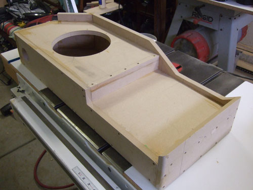 Custom subwoofer enclosure -  another bottom view