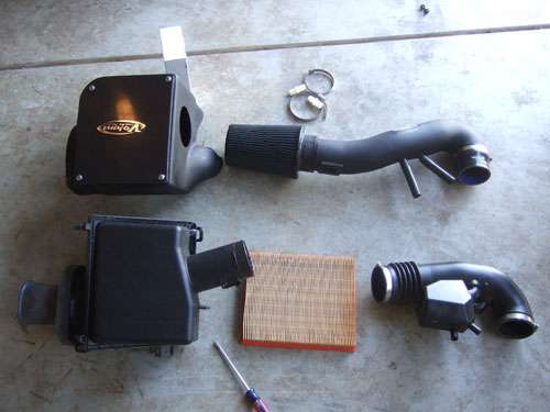 Volant cool air intake and Stock intake