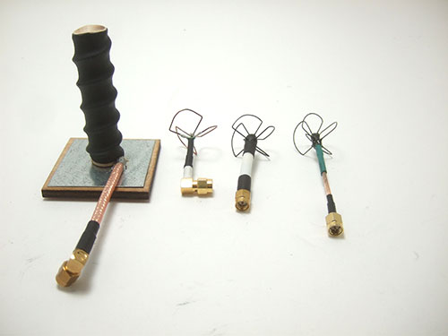 Xaircraft x650 v4 - FPV Gear - Crazy - 5 Turn Helical (9.5 dBic) - IBCrazy - 5.8 GHz Skew Planar Wheel Whip Antenna (RHCP) (Single, Straight) Circular Wireless - 5.8 GHz SPW58 (5645-5945MHz) RCHP Skew Planar Wheel Antenna